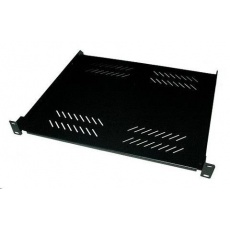 XtendLan 19" police s perforací 1U/400mm, nosnost 25kg, černá XtendLan 19" police s perforací 1U/400mm, nosnost 25kg, černá