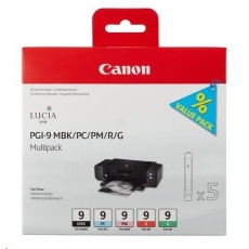 Canon Cartridge PGI-9 MBK/PC/PM/R/G černá a barevná MULTI-PACK pro PIXMA iX7000 Canon Cartridge PGI-9 MBK/PC/PM/R/G černá a barevná MULTI-PACK pro PIXMA iX7000
