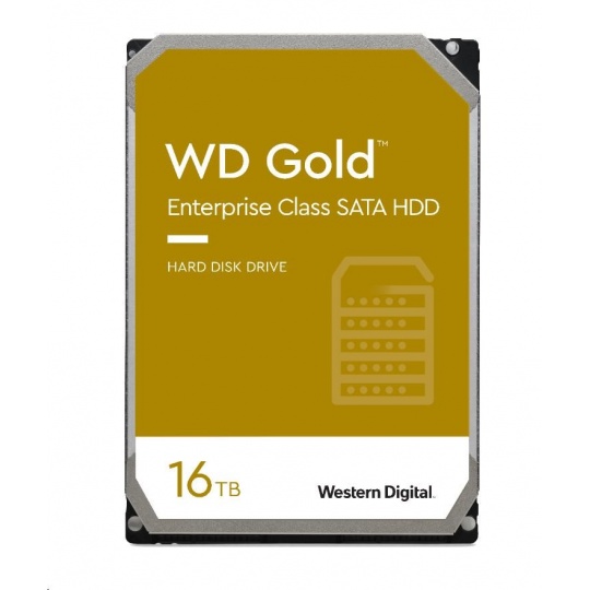 WD GOLD WD161KRYZ 16TB SATA/ 6Gb/s 512MB cache 7200 ot., CMR, Enterprise