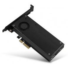 AXAGON PCEM2-DC, PCIe x4 - M.2 NVMe M-key + SATA B-key slot adaptér, chladič, LP AXAGON PCEM2-DC, PCIe x4 - M.2 NVMe M-key + SATA B-key slot adaptér, chladič, LP