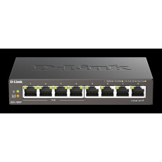 D-Link DGS-1008P 8-port Gigabit Desktop Switch, 4 porty jsou PoE+, PoE budget 68W D-Link DGS-1008P 8-port Gigabit Desktop Switch, 4 porty jsou PoE+, PoE budget 68W