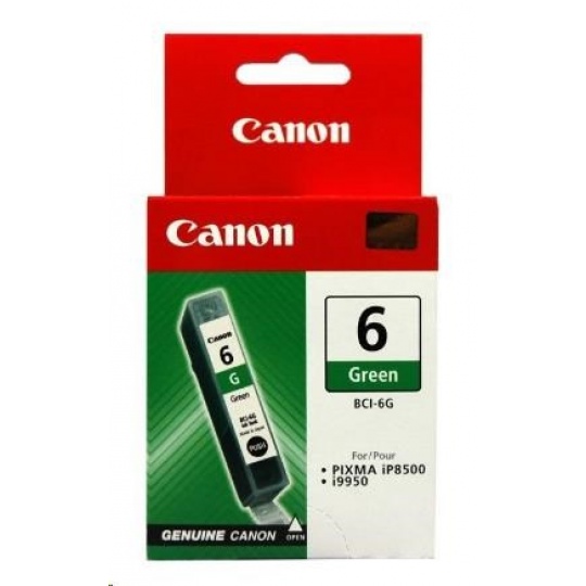 Canon CARTRIDGE BCI-6G zelený pro i990, iP8500, i9950, Bubble Jet i990, i9950 (280 str.)