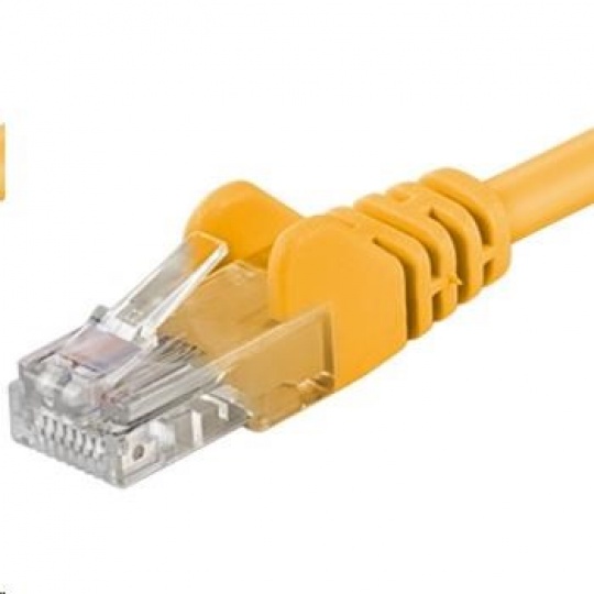 PREMIUMCORD Patch kabel UTP RJ45-RJ45 CAT5e 3m žlutá