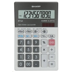 SHARP kalkulačka - EL-M711GGY - stříbrná SHARP kalkulačka - EL-M711GGY - stříbrná