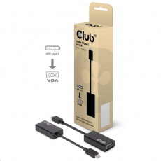 Club3D Adaptér aktivní USB 3.1 typ C na VGA (M/F), 15cm Club3D Adaptér aktivní USB 3.1 typ C na VGA (M/F), 15cm