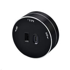 Viking zásuvkový modul A60, 1x USB-A, 1x USB-C, PD, černá Viking zásuvkový modul A60, 1x USB-A, 1x USB-C, PD, černá