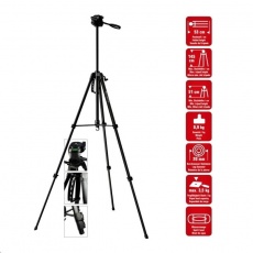 Braun stativ LW 145S (53-145 cm, 900 g, 3-směrná hlava, max.3,5kg, černý) Braun stativ LW 145S (53-145 cm, 900 g, 3-směrná hlava, max.3,5kg, černý)