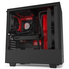 NZXT skříň H510i / ATX / průhledná bočnice / USB 3.0 / USB-C 3.1 / RGB LED / Smart case s intel. funkcemi / černočervená NZXT skříň H510i / ATX / průhledná bočnice / USB 3.0 / USB-C 3.1 / RGB LED / Smart case s intel. funkcemi / černočervená