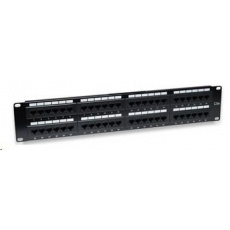 Intellinet Patch panel 48 port Cat5e, UTP, 2U , černý Intellinet Patch panel 48 port Cat5e, UTP, 2U , černý