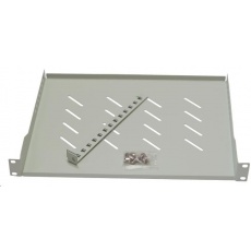 LEXI-Net 19" police s perforací 1U/450mm, nosnost 45kg, zadní nastavitelný úchyt, šedá LEXI-Net 19" police s perforací 1U/450mm, nosnost 45kg, zadní nastavitelný úchyt, šedá