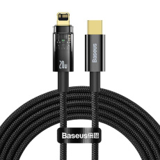 Baseus Explorer Series datový kabel USB-C/Lightning s inteligentním vypnutím 20 W 2m černá Baseus Explorer Series datový kabel USB-C/Lightning s inteligentním vypnutím 20 W 2m černá