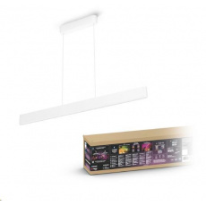 PHILIPS Ensis Svítidlo závěsné, Hue White and color ambiance, 230V, 2x39W integr.LED, Bílá PHILIPS Ensis Svítidlo závěsné, Hue White and color ambiance, 230V, 2x39W integr.LED, Bílá