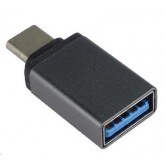 PREMIUMCORD Adapter USB 3.1 C/male - USB 3.0 A/female, metal grey, OTG