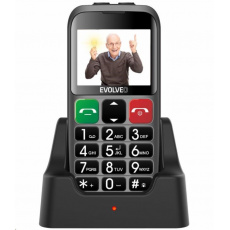 EVOLVEO EasyPhone EB, mobilní telefon pro seniory s nabíjecím stojánkem, stříbrná EVOLVEO EasyPhone EB, mobilní telefon pro seniory s nabíjecím stojánkem, stříbrná