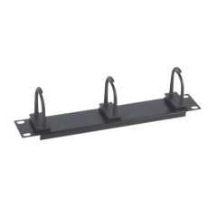 10" vyvazovací panel 1U, 3x plastový úchyt, černý 10" vyvazovací panel 1U, 3x plastový úchyt, černý