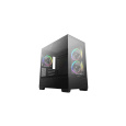 DEEPCOOL Case CG380 3F, mATX, ARGB, Průhledná bočnice, 3x 120mm Fan, černá