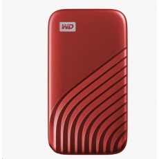SanDisk WD My Passport SSD externí 500GB , USB-C 3.2 ,1050/1000MB/s R/W PC & Mac ,Red SanDisk WD My Passport SSD externí 500GB , USB-C 3.2 ,1050/1000MB/s R/W PC & Mac ,Red