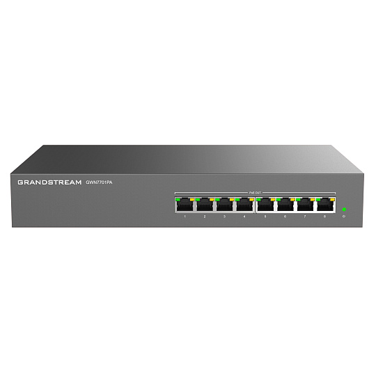 Grandstream GWN7701PA Unmanaged Network Switch 8 portů / 8 PoE out Grandstream GWN7701PA Unmanaged Network Switch 8 portů / 8 PoE out