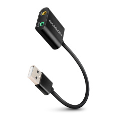AXAGON ADA-12, USB 2.0 - externí zvuková karta, 48kHz/16-bit stereo, kovová, kabel USB-A 15 cm AXAGON ADA-12, USB 2.0 - externí zvuková karta, 48kHz/16-bit stereo, kovová, kabel USB-A 15 cm