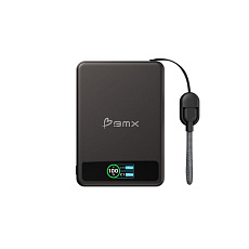 BMX SolidSafe™ 5K Solid-State Magnetic Power Bank, Black