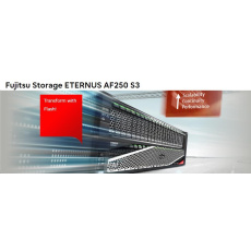 FUJITSU STORAGE ETERNUS AF250 S3 osazeno 2x SAS 1.2TB 10krpm 2.5" rozhraní 2 porty 10G iSCSI (SFP+ není součástí) na kaž