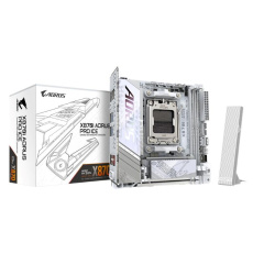 GIGABYTE MB Sc AM5 X870I AORUS PRO ICE, AMD X870, 2xDDR5, 1xHDMI, 1xThunderbolt, WiFi, Mini-ITX GIGABYTE MB Sc AM5 X870I AORUS PRO ICE, AMD X870, 2xDDR5, 1xHDMI, 1xThunderbolt, WiFi, Mini-ITX