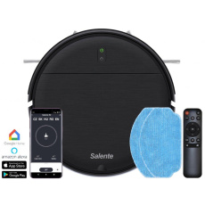 Salente R2, robotický vysavač, stírání vodou, nabíjecí stanice, černý Salente R2, robotický vysavač, stírání vodou, nabíjecí stanice, černý