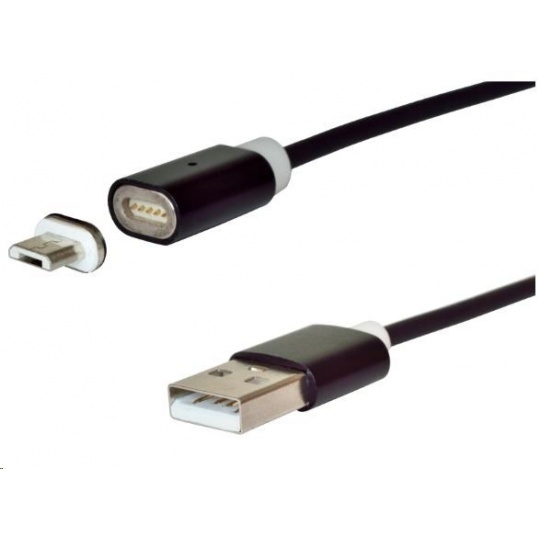 Virtuos datový kabel micro USB, magnetický, nabíjecí, 1,8 m