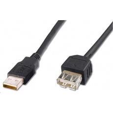 PREMIUMCORD Kabel USB 2.0 A-A 0,2m (20cm), prodlužovací (M/F)