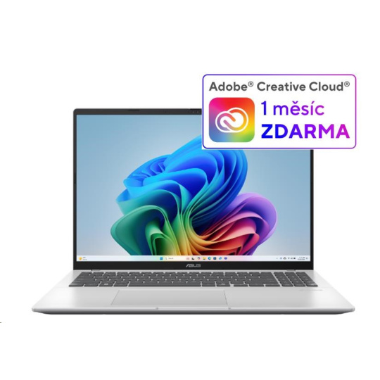 ASUS NTB Vivobook 16 (M1607KA-MB058W), R7-AI-350, 16" 1920 x 1200, 16GB, 1TB SSD, Radeon, W11 Home, Silver
