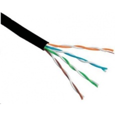 UTP kabel PlanetElite, Cat6, drát, venkovní PE, černý, 305m UTP kabel PlanetElite, Cat6, drát, venkovní PE, černý, 305m