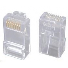 Solarix Konektor RJ45 CAT5E UTP 8p8c nestíněný neskládaný na drát / 100 ks KRJ45/5SLD Solarix Konektor RJ45 CAT5E UTP 8p8c nestíněný neskládaný na drát / 100 ks KRJ45/5SLD