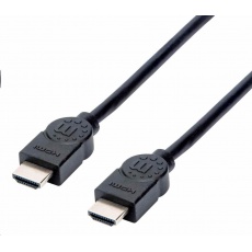 Manhattan HDMI kabel, ARC, 3D, 4K@30Hz, Shielded, 1.5m, černá Manhattan HDMI kabel, ARC, 3D, 4K@30Hz, Shielded, 1.5m, černá