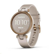 Garmin hodinky Lily Sport Rose Gold/Light Sand Silicone Band, EU