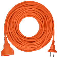 Solight 1z pohyblivý přívod - spojka, 15m, 2 x 1,5mm2, oranžová Solight 1z pohyblivý přívod - spojka, 15m, 2 x 1,5mm2, oranžová