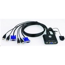 ATEN 2-port KVM USB mini, 1m kabely, DO ATEN 2-port KVM USB mini, 1m kabely, DO