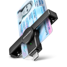 AXAGON CRE-SMPC, USB-C PocketReader čtečka kontaktních karet Smart card (eObčanka) AXAGON CRE-SMPC, USB-C PocketReader čtečka kontaktních karet Smart card (eObčanka)