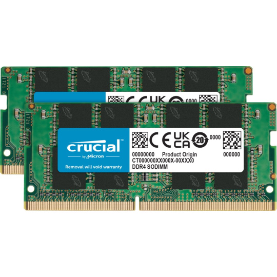 CRUCIAL SODIMM DDR4 16GB (Kit of 2) 3200MHz CL22 CRUCIAL SODIMM DDR4 16GB (Kit of 2) 3200MHz CL22