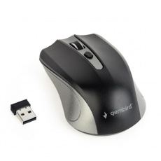 GEMBIRD myš MUSW-4B-04-GB, šedo-černá, bezdrátová, USB nano receiver GEMBIRD myš MUSW-4B-04-GB, šedo-černá, bezdrátová, USB nano receiver