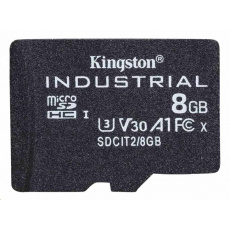 Kingston MicroSDHC karta 8GB Industrial C10 A1 pSLC Card Single Pack