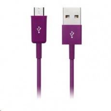 CONNECT IT Kabel Colorz microUSB - USB, 1m, fialový CONNECT IT Kabel Colorz microUSB - USB, 1m, fialový