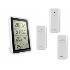 TechnoLine WS 7060 - digitální teploměr s vlhkoměrem se třemi bezdrátovými čidly TechnoLine WS 7060 - digitální teploměr s vlhkoměrem se třemi bezdrátovými čidly