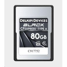 Delkin CFexpress BLACK, VPG400 (Type A) 80GB Delkin CFexpress BLACK, VPG400 (Type A) 80GB