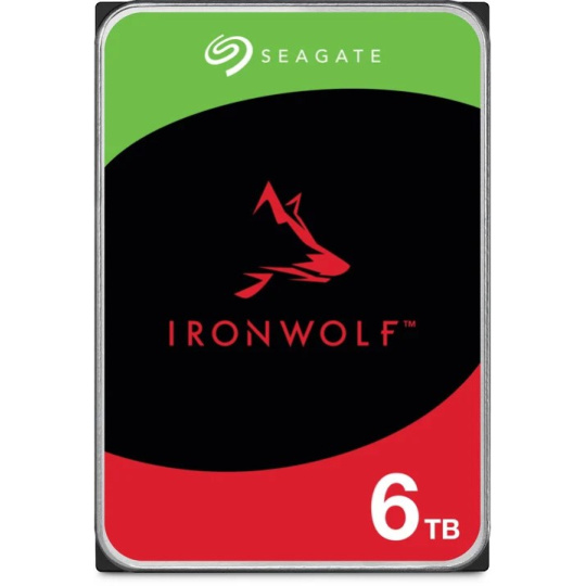 SEAGATE HDD 6TB IRONWOLF (NAS), 3.5", SATAIII, 5400 RPM, Cache 256MB, CMR