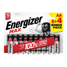 Energizer LR6/10 Max AA 6+4 zdarma Energizer LR6/10 Max AA 6+4 zdarma