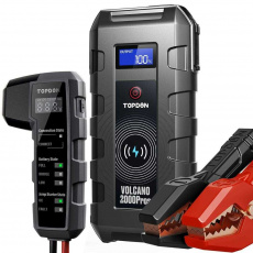 TOPDON Car Jump Starter Volcano 2000Pros, měřák stavu baterie vozidla, BT, 20800 mAh