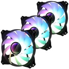 Zalman sada 3 ks ventilátorů ZM-IF120 / 120mm / ARGB / 3-pin / bíločerná Zalman sada 3 ks ventilátorů ZM-IF120 / 120mm / ARGB / 3-pin / bíločerná