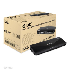 Club3D Dokovací stanice USB 3.2 Gen1 UHD 4K s certifikací DisplayLink®, 1xHDMI, 1xDP, 1xDVI-D Club3D Dokovací stanice USB 3.2 Gen1 UHD 4K s certifikací DisplayLink®, 1xHDMI, 1xDP, 1xDVI-D