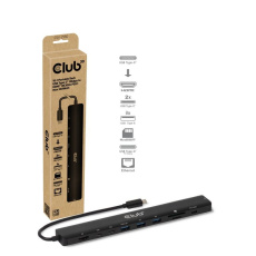 Club3D Dokovací stanice 10v1, USB-C 3.2, 1xHDMI, 2xUSB-C, 3xUSB, 1xmicroSD/SD, 1xUSB-C PD140W, 1xRJ45, černá Club3D Dokovací stanice 10v1, USB-C 3.2, 1xHDMI, 2xUSB-C, 3xUSB, 1xmicroSD/SD, 1xUSB-C PD140W, 1xRJ45, černá
