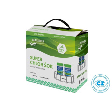 Marimex Super Chlor Šok 2x 0,9 kg - bazénová chemie - ŘASY Marimex Super Chlor Šok 2x 0,9 kg - bazénová chemie - ŘASY